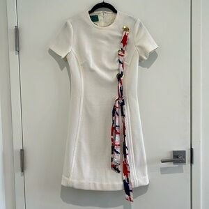1960s mod scarf dress
